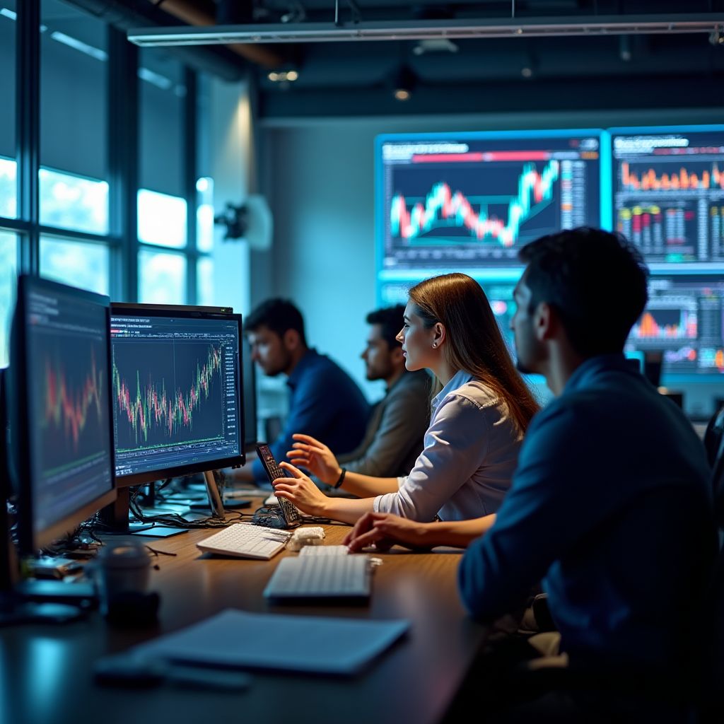 Equipo de Mercado Pago Info trabajando en una oficina moderna