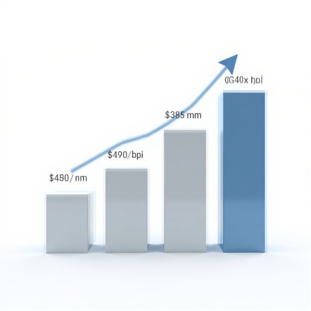Gráfico de volumen de transacciones en Mercado Pago