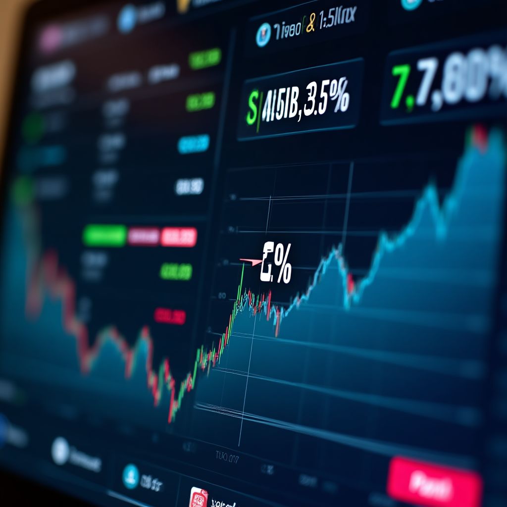 Pantalla de inversiones y rendimientos